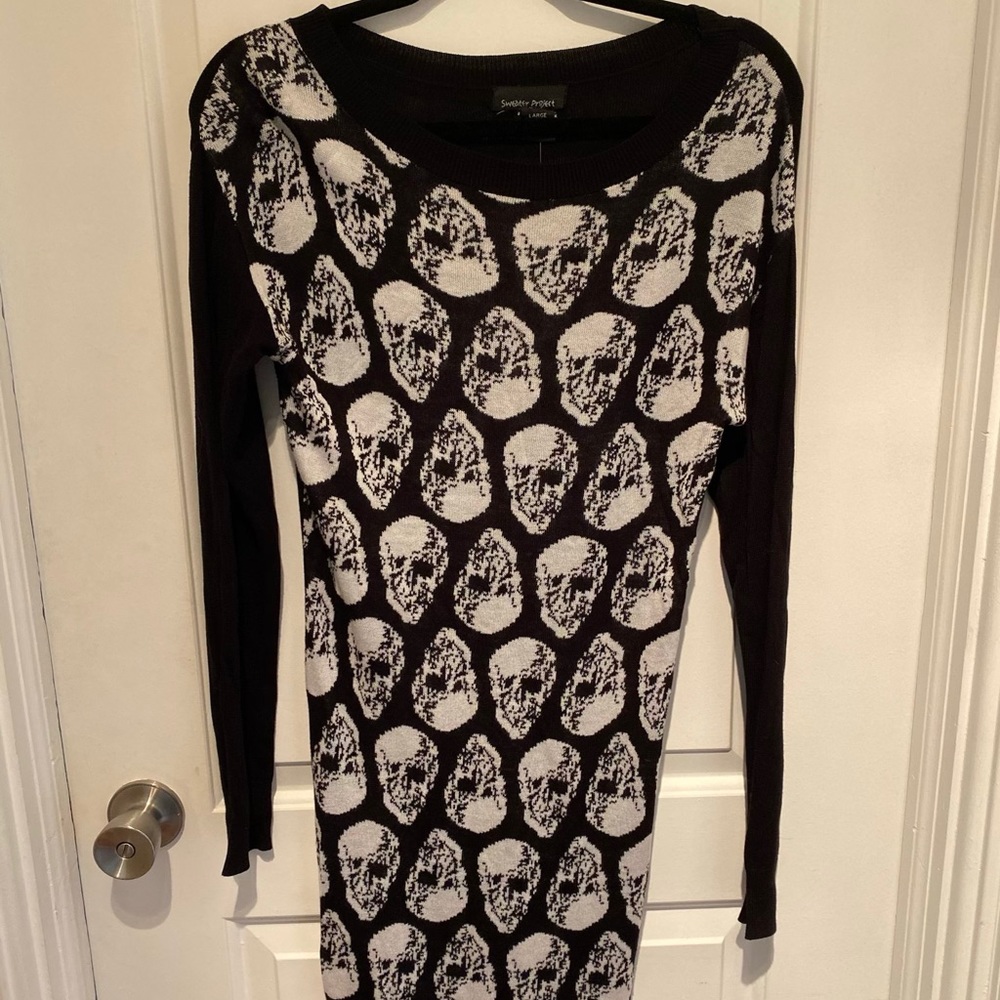 Skull sweater dress